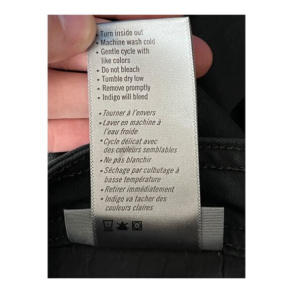 Paige Jeans Hoxton Ankle Skinny cargo black size 27 - Picture 7 of 8